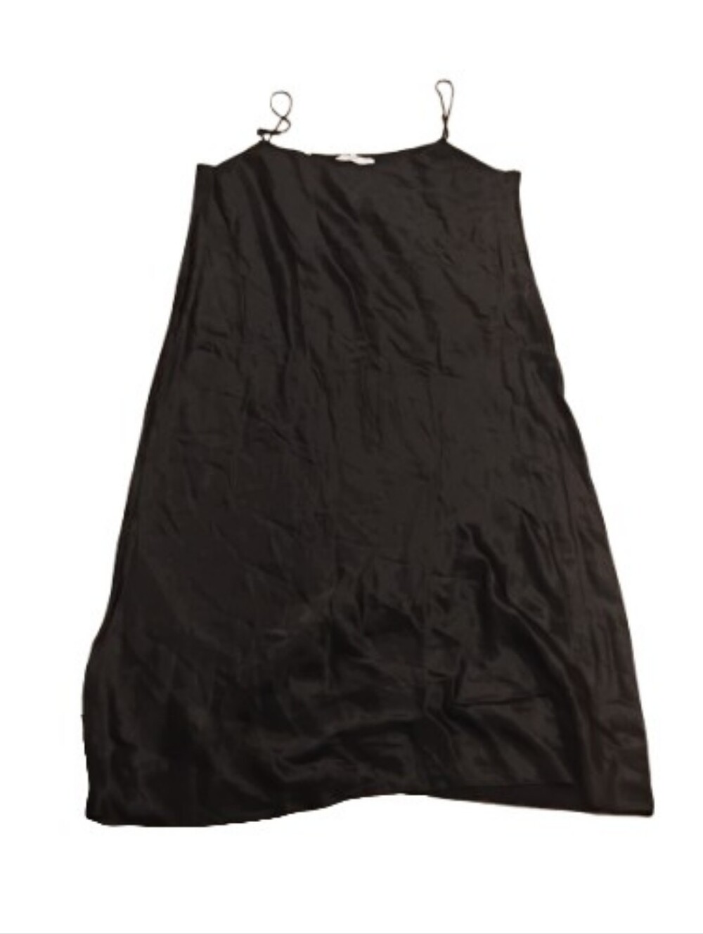 Vince Womens Black Satin Slip Dress Sz XL
